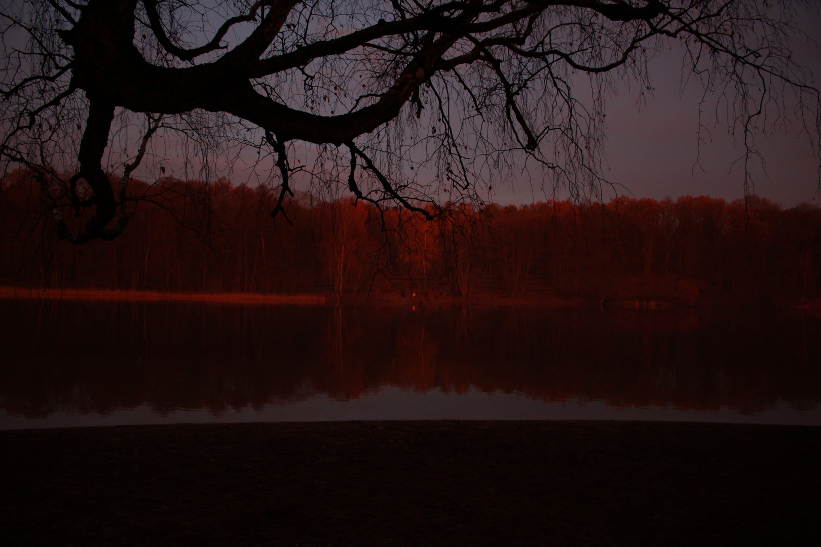 Grunewaldsee - seltsame Beleuchtung