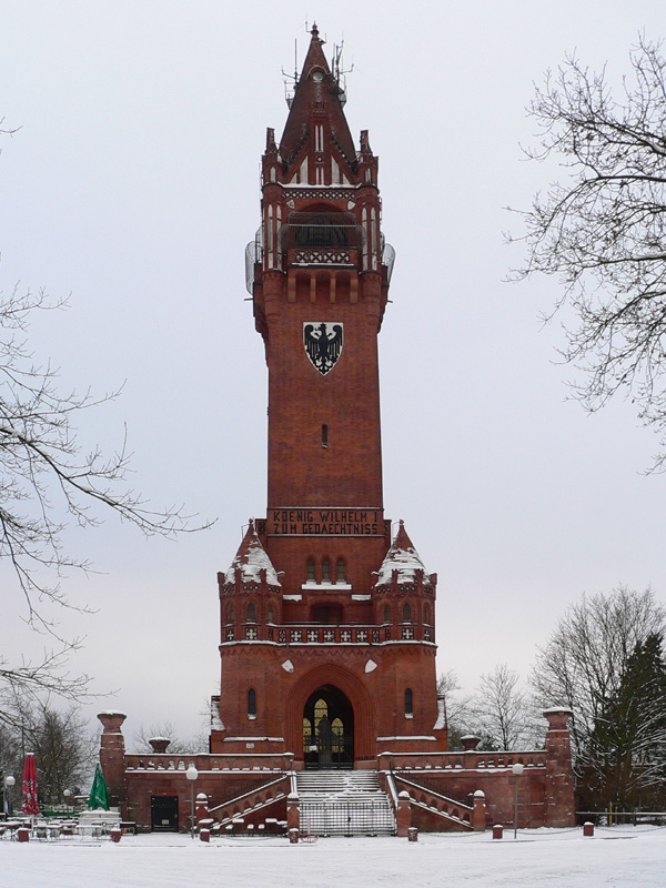 Grunewaldturm im Schnee