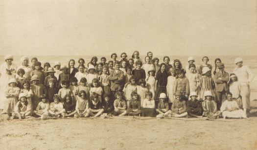 Gruppe am Strand