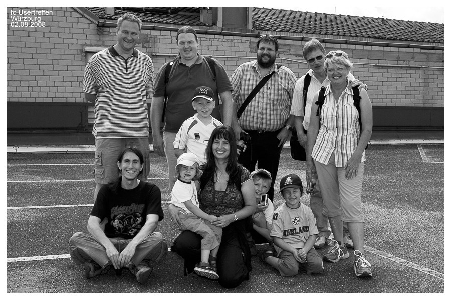 Gruppenfoto fc-usertreff würzburg 02.08.08