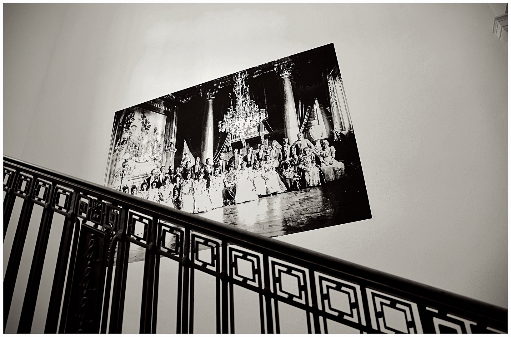 Gruppenfoto im Treppenhaus