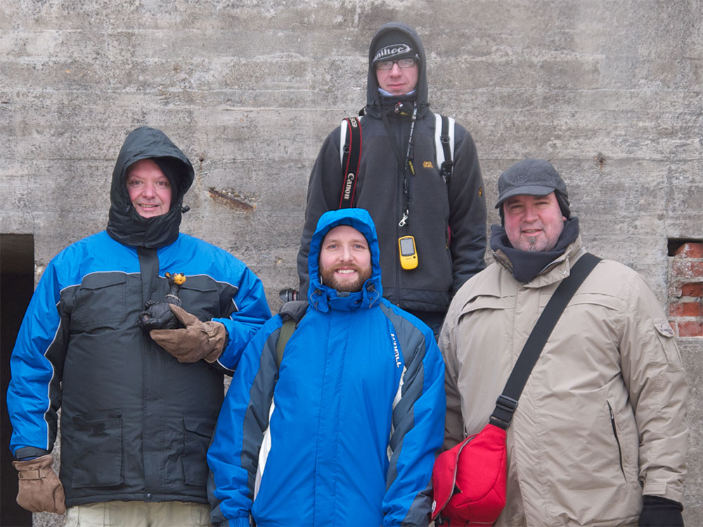 Gruppenfoto mit Bär