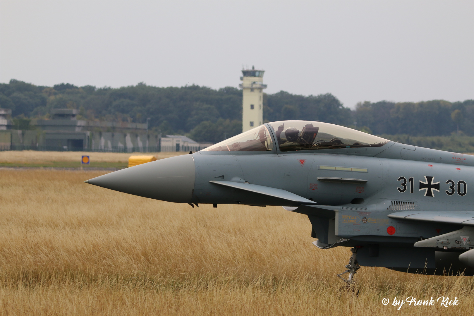 Gruß aus dem Eurofighter auf dem Weg von "Last Chance" zum T/O.