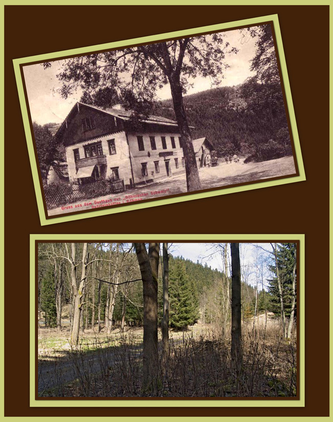 Gruß aus dem Gasthaus "Zur Böhmischen Schweiz" Gabrielahütten / Erzgebirge