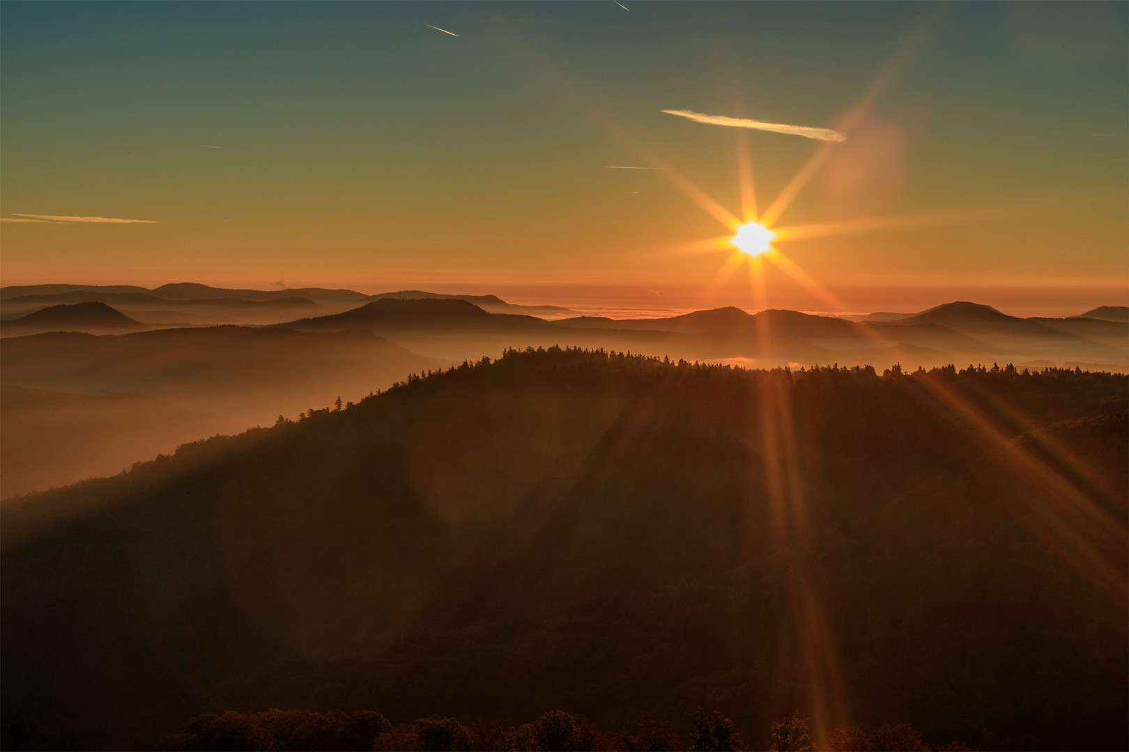 Gruß der Morgensonne