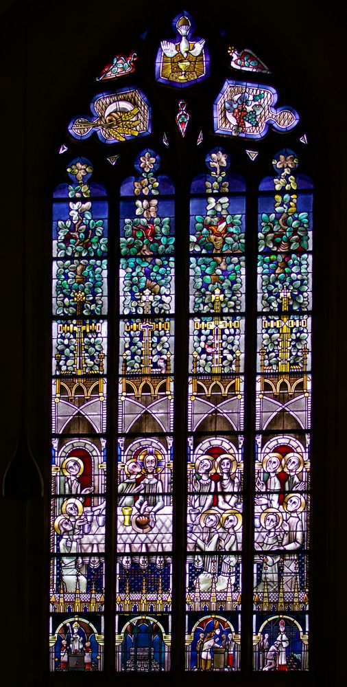 Gruss zum Sonntag - Kirchenfenster St. Viktor Dom Xanten