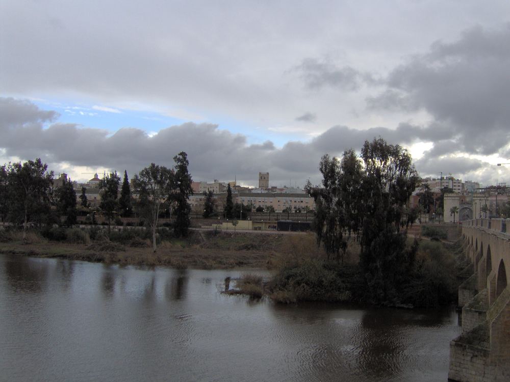 guadiana en eun dia nublado