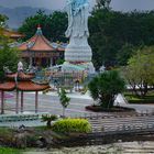 Guanyin statue beside the historical bridge