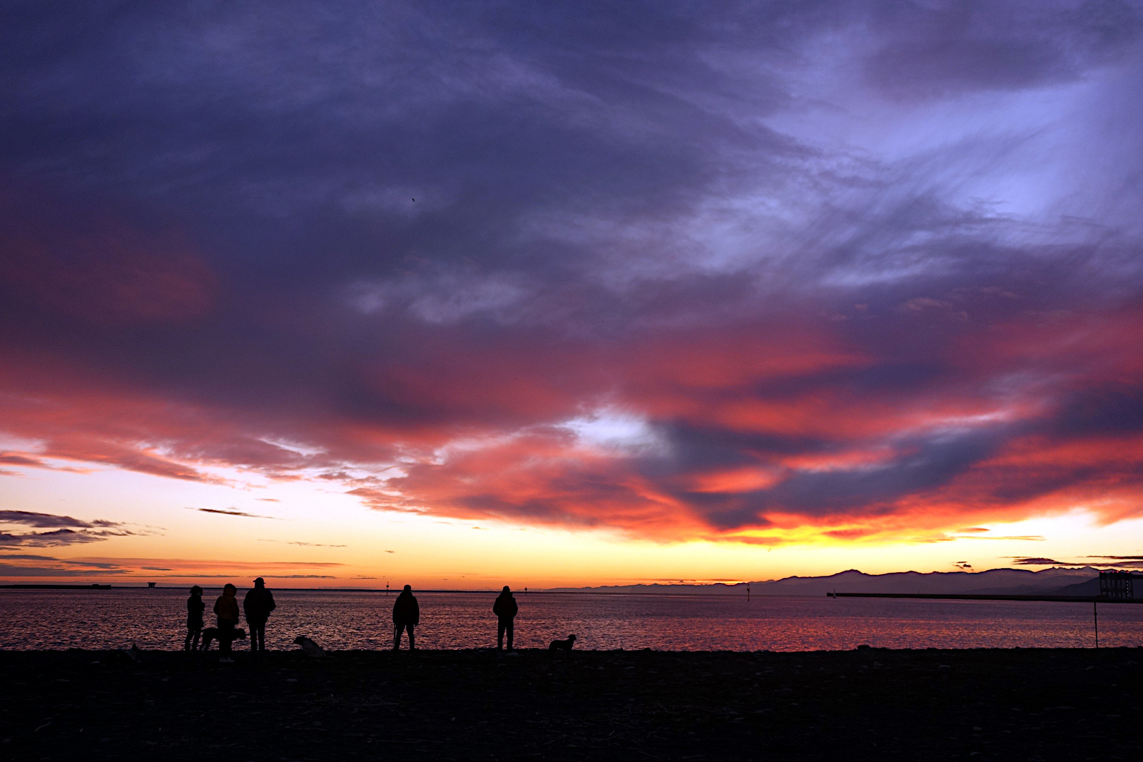 guardando il tramonto 