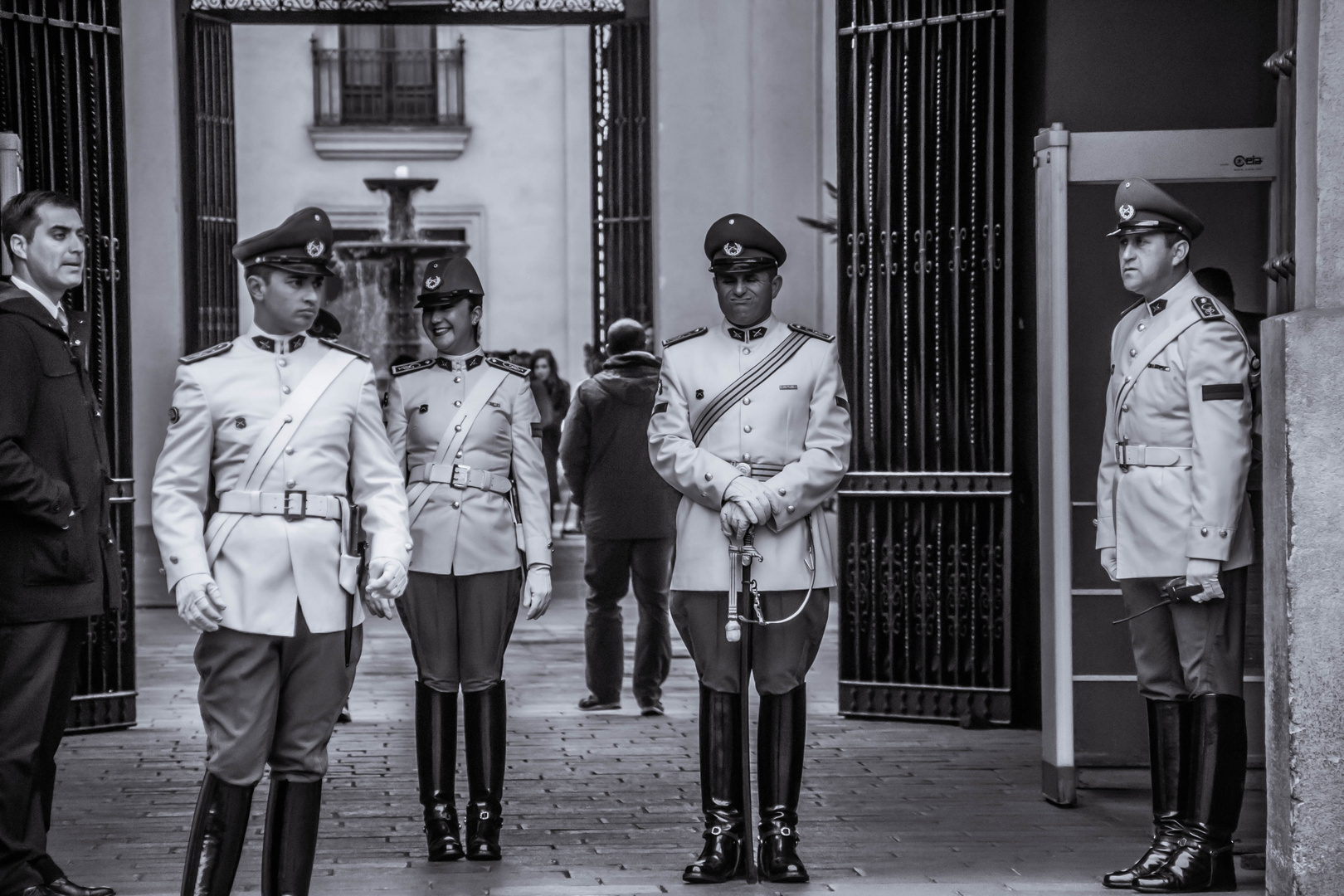 Guardia Presidencial en Palacio de la Moneda