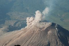 Guatemala, der Vulkan Santiaguito