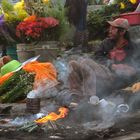 Guatemala | Mercado de flores en Chichicastenango