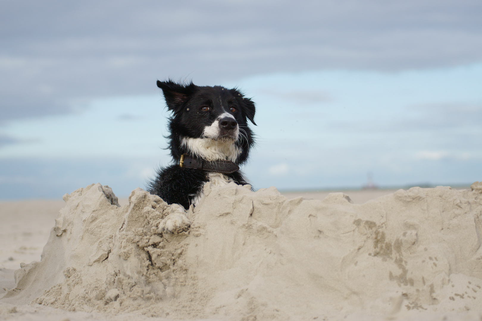 Guck nicht so... Das ist meine Sandburg!