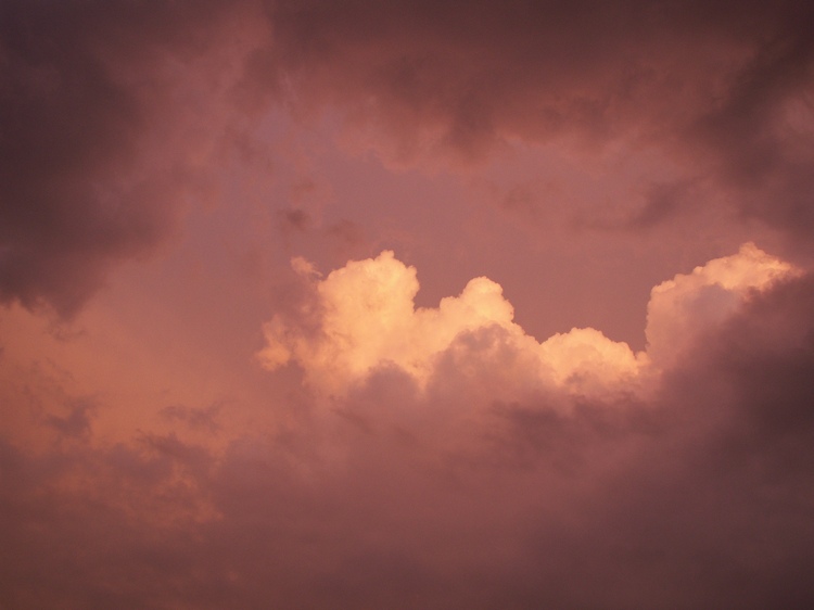 Guckloch in den Sonnenuntergang