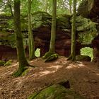 Gucklöcher in den Altschlossfelsen