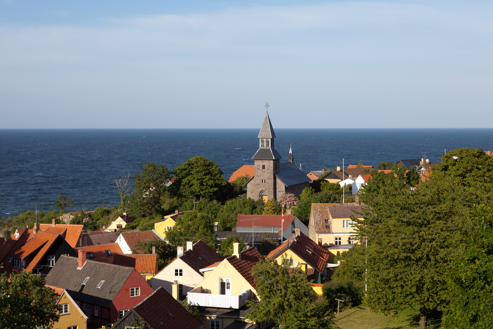 Gudhjem in der Abendsonne