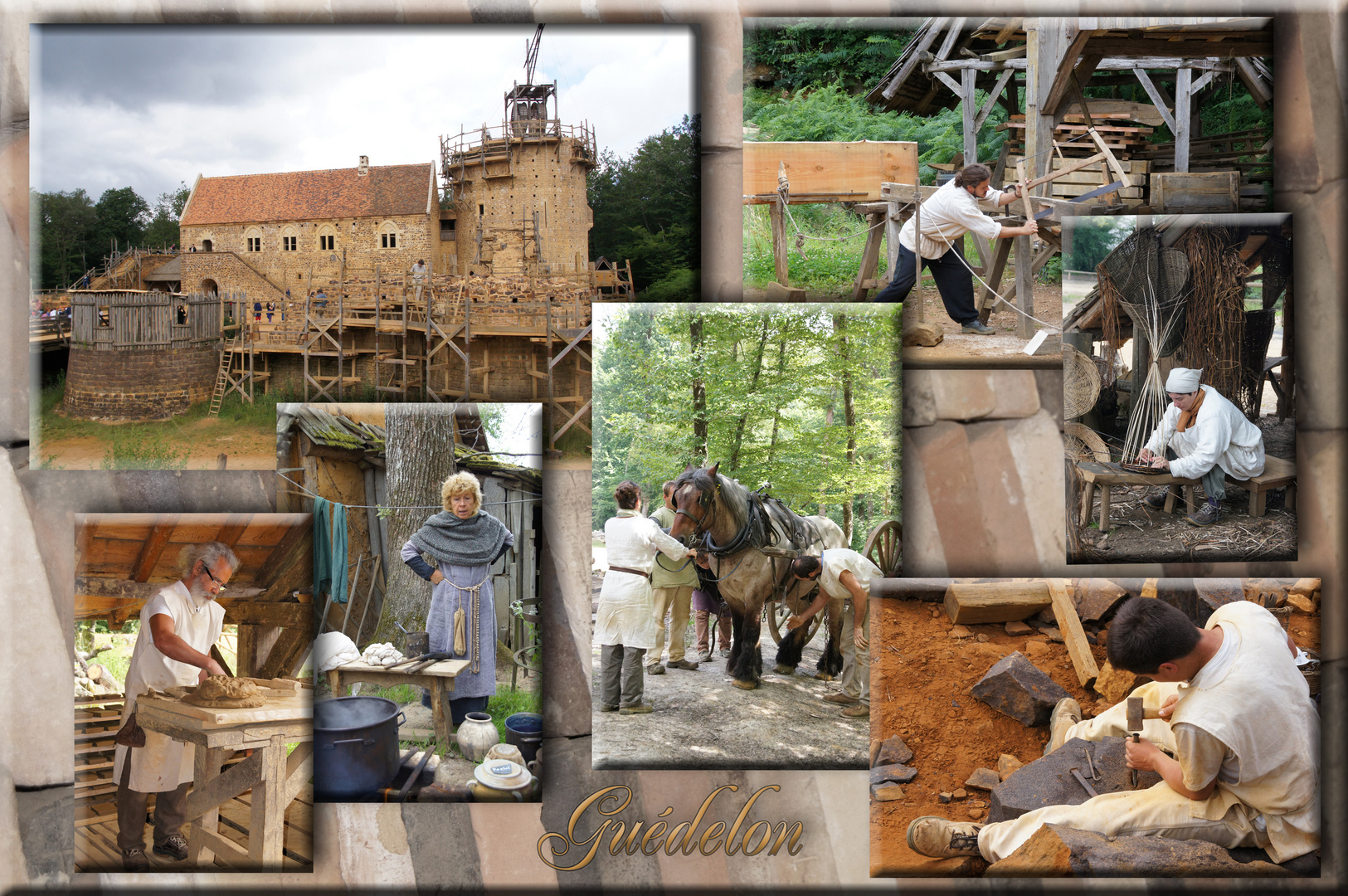 Guédelon - Bauen wie im Mittelalter