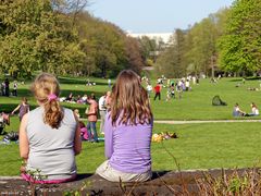 Günter allein im Park