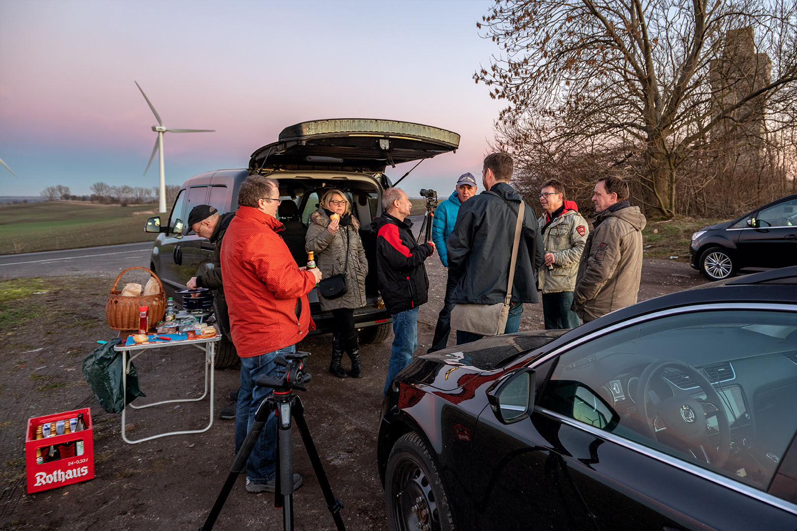 Günters Freiluftcateringstation...