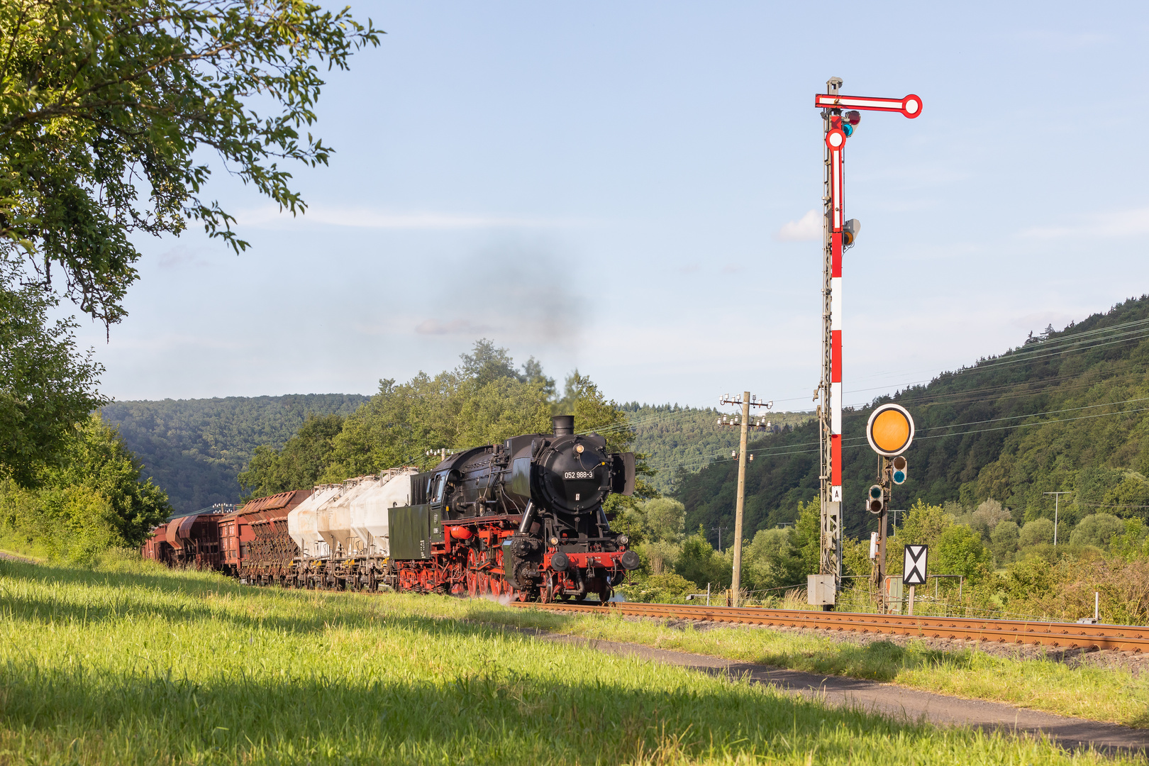 Güntersberge im Abendlicht