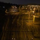 Güterbahnhof Braunschweig bei Nacht