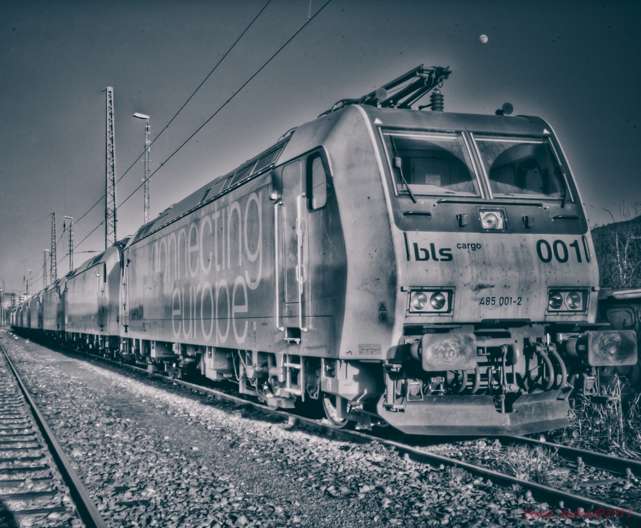 Güterbahnhof Freiburg in den Abendstunden