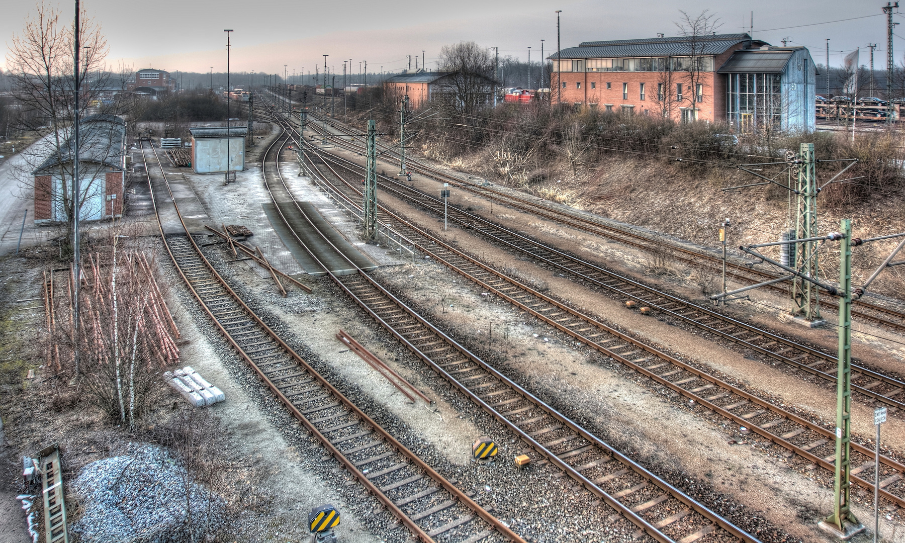 Güterbahnhof im Abendlicht.......