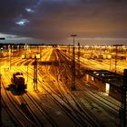 Güterbahnhof Maschen bei Nacht