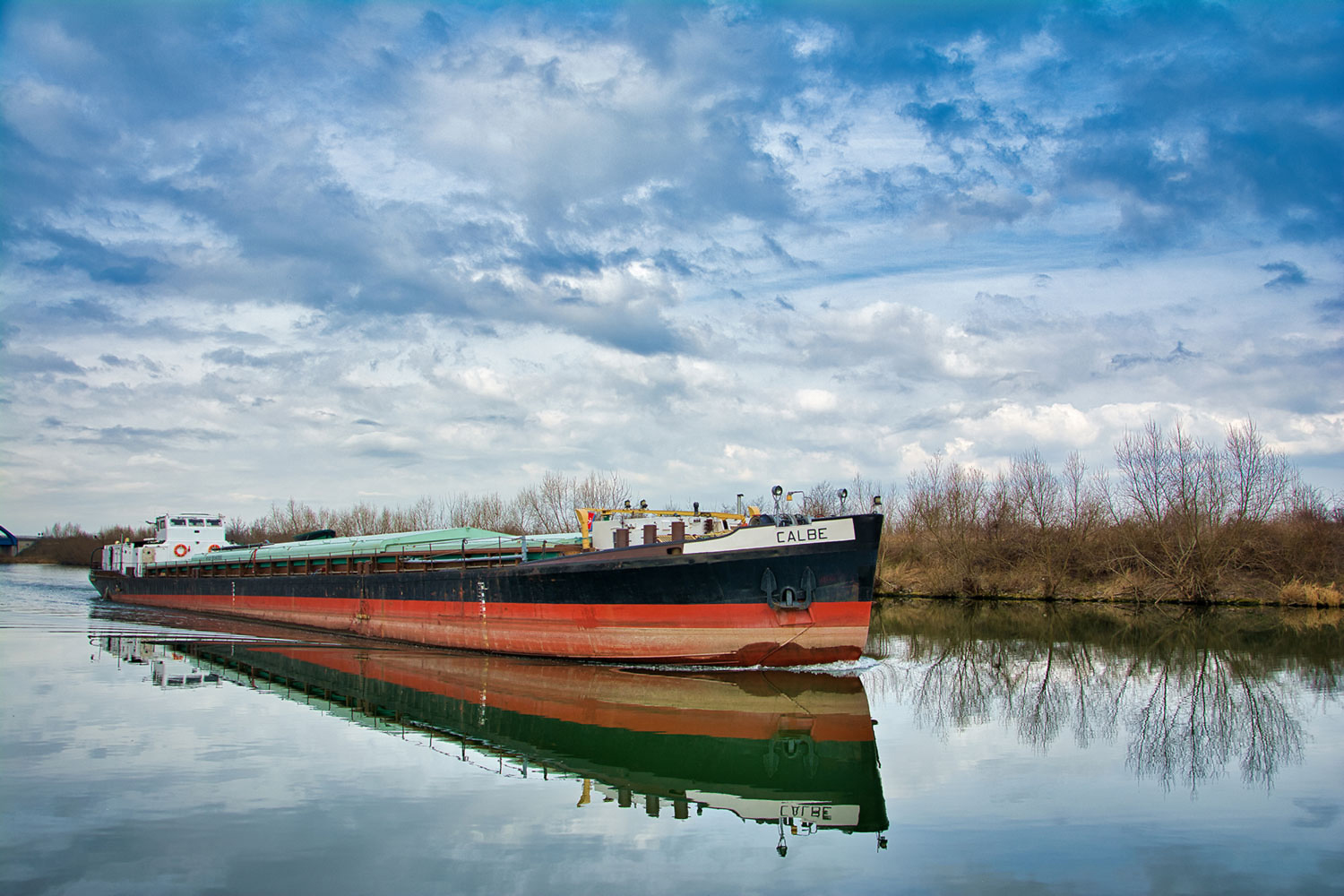 Gütermotorschiff „Calbe“ auf den Mittellandkanal 