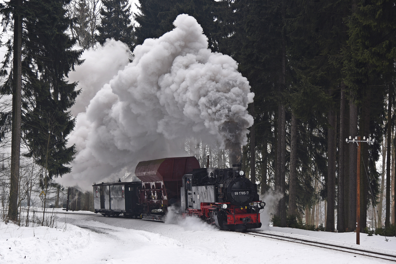 Güterverkehr auf der Fichtelbergbahn