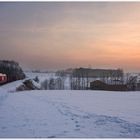 Güterzug am Winterabend