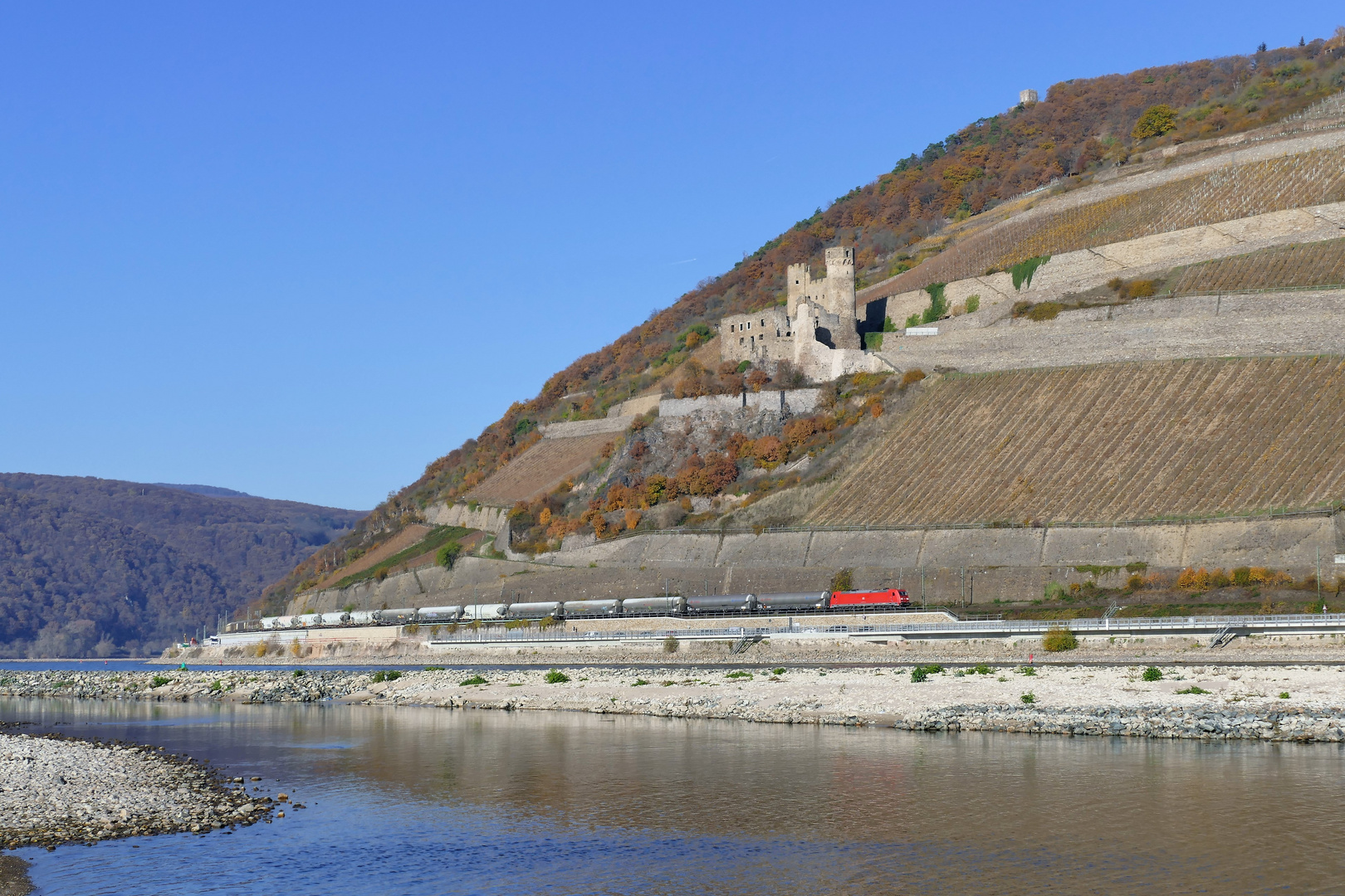 Güterzug bei Assmannshausen