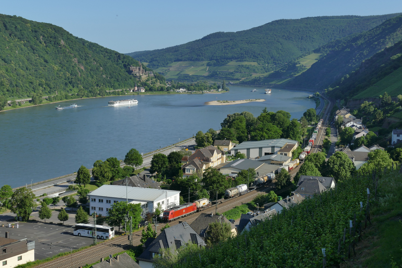 Güterzug bei Assmannshausen