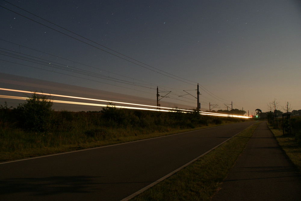 Güterzug bei Nacht
