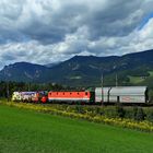 Güterzug bergab Richtung Gloggnitz