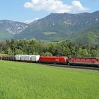 Güterzug bergwärts zum Semmering