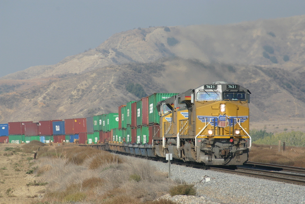 Güterzug der Union Pacific (UP) auf der Sunset Route