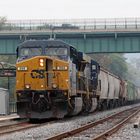Güterzug "Devil Train" mit CSXT#666 an der Spitze pausiert in Brunswick,MD,USA