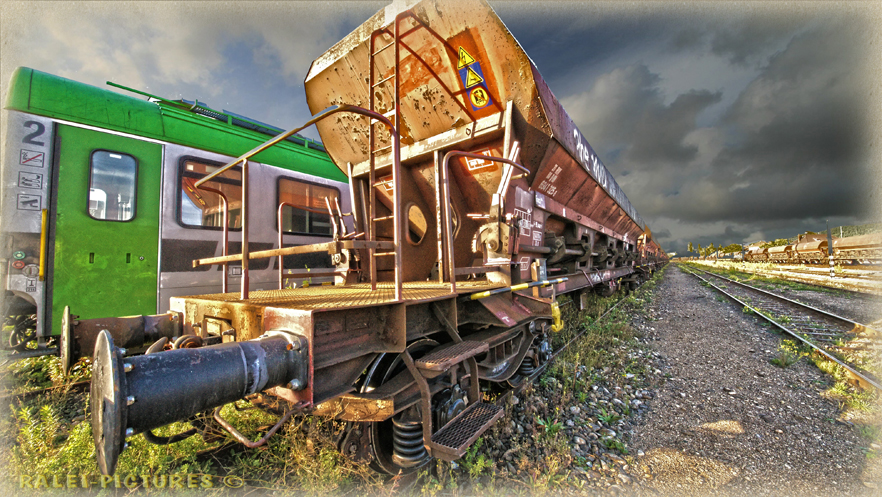 Güterzug -Güterbahnhof Freiburg