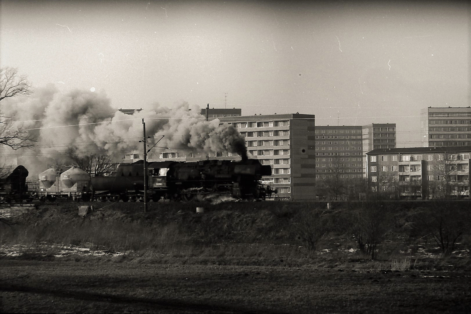 Güterzug Hoyerswerda - Knappenrode .