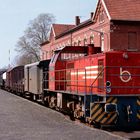 Güterzug im Bahnhof Bentheim Nord