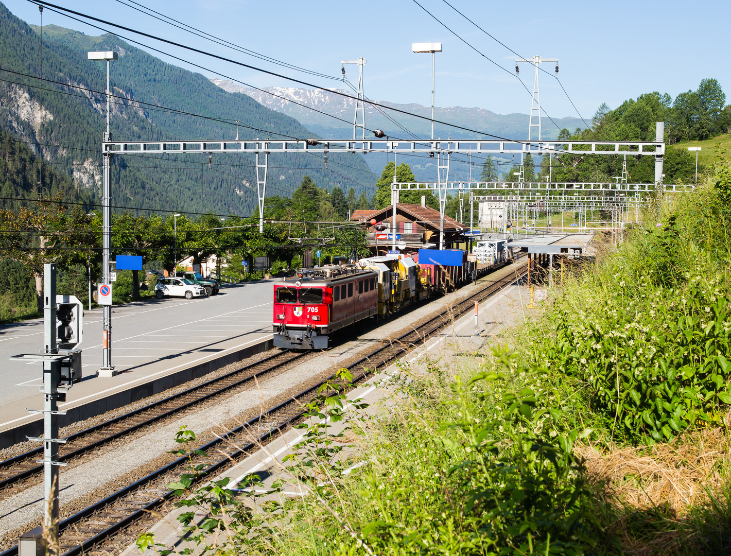 Güterzug in Filisur