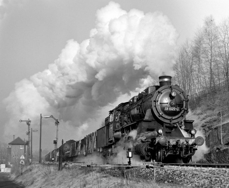 Güterzug in Schwarzenberg-Neuwelt, 1975