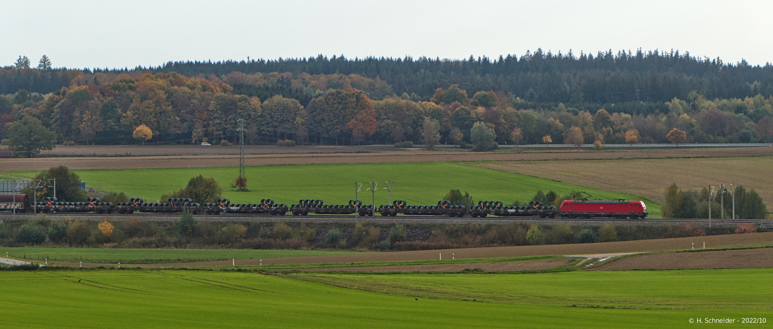 Güterzug vor Hochdorf