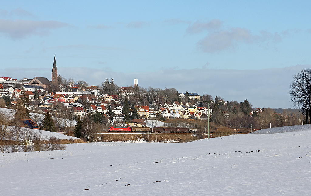 Güterzug "vor" Sankt Georgen