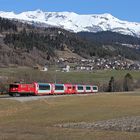 Güterzuglok vor dem GlacierExpreß