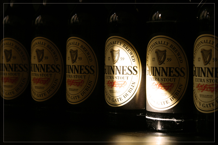 Guinness-Flaschen