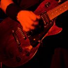 Guitar of the red light Guitarist