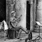 Guitariste à la pipe