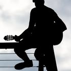 guitariste silhouette